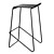 Modern Minimalist Navy Barstool, 2015 3D model small image 3