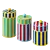 Striped Canister Trio Set 3D model small image 1