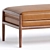 Modern Upholstered Mitsue Bench 3D model small image 2