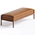 Modern Upholstered Mitsue Bench 3D model small image 3