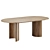 Rattan Upholstered Dining Chair Table 3D model small image 4