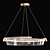 Elegant Solstice LED Chandelier 3D model small image 3