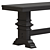 South Hill Baluster Base Bench: Stylish Seat 3D model small image 4