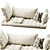 Window Sill Cushion Set, Entryway 3D model small image 1