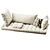 Window Sill Cushion Set, Entryway 3D model small image 2