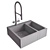 AKISAME Sink 3D Model FBX 3D model small image 4