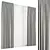 Fabric Curtain and Voile Set 3D model small image 4