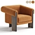 Luxurious Maplin Chair in Lander Shade 3D model small image 1