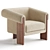 Luxurious Maplin Chair in Lander Shade 3D model small image 3