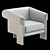 Luxurious Maplin Chair in Lander Shade 3D model small image 6