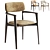 Sleek Poliform CURVE Dining Chair 3D model small image 1