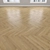 Oak Parquet Flooring Set 3D model small image 3