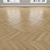 Oak Parquet Flooring Set 3D model small image 4