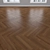 Oak Parquet Flooring Modules 3D model small image 3