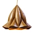 Cherry Wood Flower Pendant Light 3D model small image 1