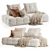 Natural Rattan Crosby Sofa 3D model small image 1
