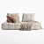 Natural Rattan Crosby Sofa 3D model small image 2