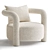 Sleek Marmont Accent Chair 3D model small image 1