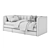 Dual Crib with Customizable Bedrails 3D model small image 5