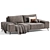 Ron Sofa in Graphite Textile 3D model small image 1