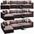 Lakeview 3-Piece Sectional Chaise Sofa 3D model small image 4