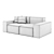 Minimalist Deep Davis Sofa 3D model small image 2