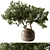 Elegant Green Branch Bouquet 3D model small image 1