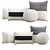 Biella Wool Cotton Blend Pillow Set 3D model small image 1