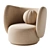 Stylish Rico Swivel Lounge Chair 3D model small image 11