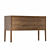 Parisian Chic Console with Three Drawers 3D model small image 3