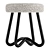 Elegant Wood Boucle Velvet Pouf 3D model small image 4