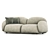 Modern 2-Seater Sundae Sofa 3D model small image 4