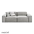 Davis K3 Modular Sofa - Minimalist Design 3D model small image 2