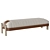 Sophisticated Modern Brera Bench 3D model small image 2