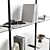 Modern Shelving with Decorative Objects 3D model small image 3