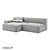 Russian Minimalist Deep Sofa 3D model small image 1