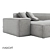 Russian Minimalist Deep Sofa 3D model small image 3