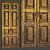 Vintage Old Door 3D Model 3D model small image 1