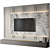 Modern TV Wall Set 2014 3D model small image 1