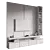 Modern TV Wall Set Model 3D model small image 4