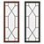 Elegant Classic Wall Mirror 3D model small image 1