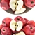 Modern White Bowl Apples Rendered 3D model small image 6