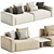 Eddie Modular Fabric Sofa Design 3D model small image 1