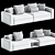 Eddie Modular Fabric Sofa Design 3D model small image 3