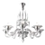 Elegant Murano Glass 8-Light Chandelier 3D model small image 1