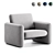 Wilkes Modular Sofa : Modern Elegance 3D model small image 1