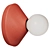 Modern ADA Cement Wall Lamp 3D model small image 3