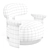 Feeling Estofados Furada Modern Armchair 3D model small image 7