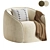 Contemporary Baloo Armchair for MyHome 3D model small image 1