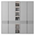 Versatile Wardrobe with High-Quality Design 3D model small image 3
